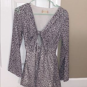 Altar’d State Leopard Romper Size S